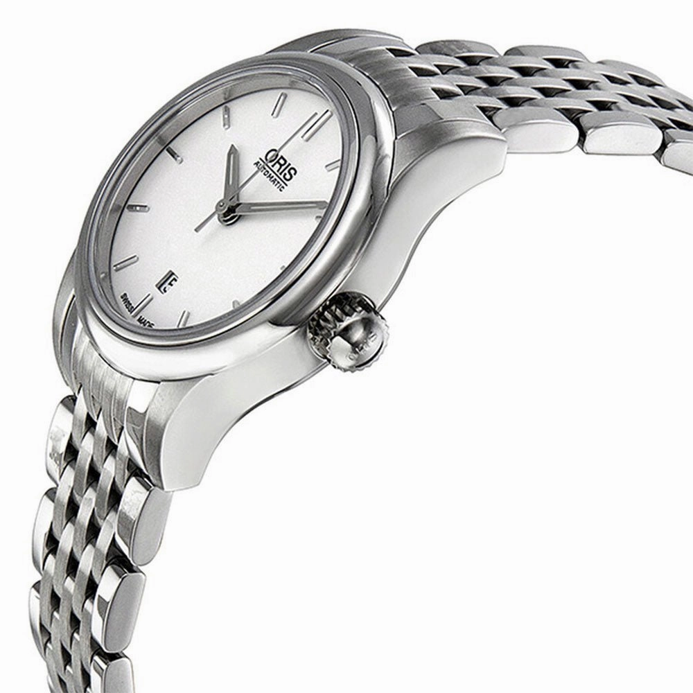 Oris Classic Date Automatic Stainless Steel Silver Dial Womens Watch 561 7650 4051-07 8 14 61