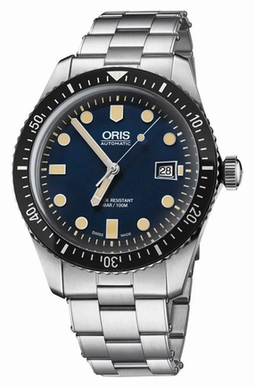 Oris Divers Sixty-Five Automatic Stainless Steel Blue Dial Date Mens Watch 01 733 7720 4055-07 8 21 18