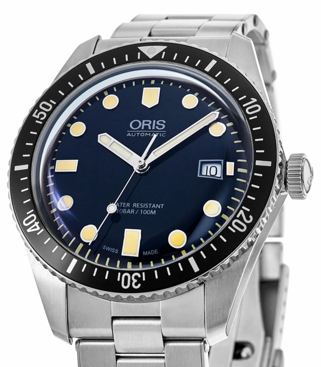 Oris Divers Sixty-Five Automatic Stainless Steel Blue Dial Date Mens Watch 01 733 7720 4055-07 8 21 18