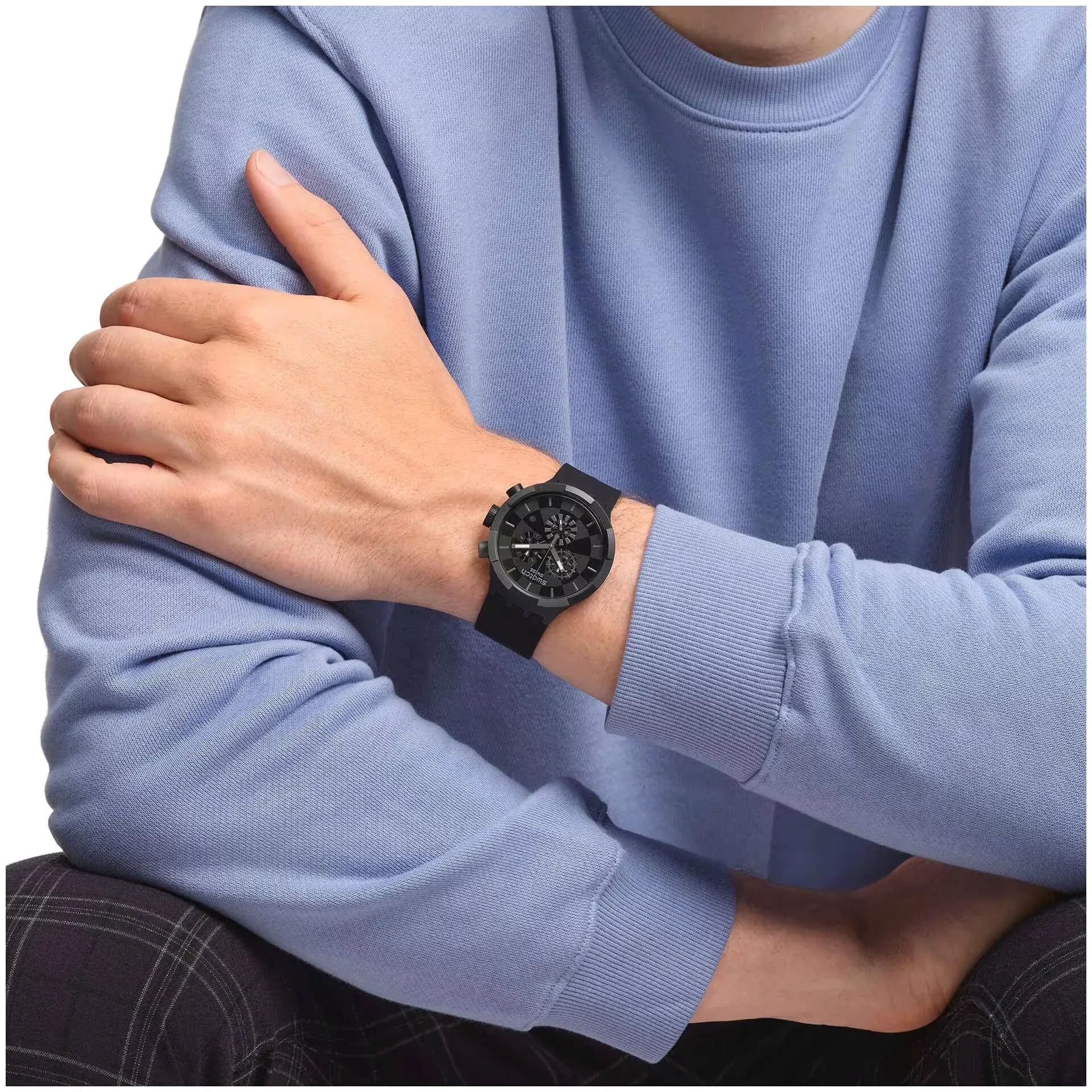 Orologio Swatch Checkpoint black