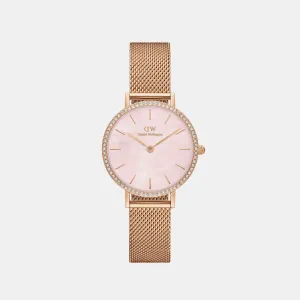 Petite Women's Mother Of Pearl Analog Stainless Steel Watch DW00100663K