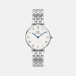 Petite Women's White Analog Stainless Steel Watch DW00100685K