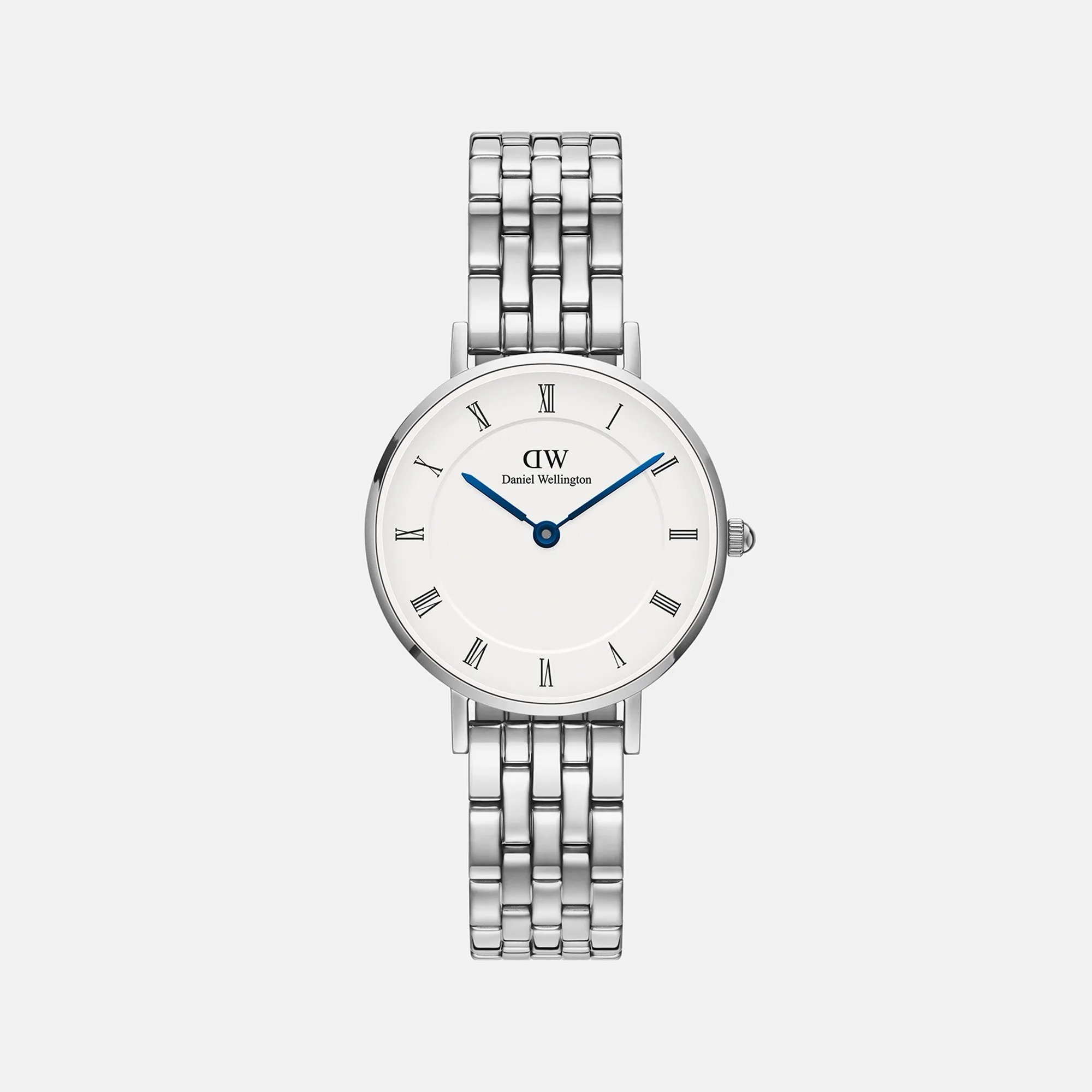Petite Women's White Analog Stainless Steel Watch DW00100685K