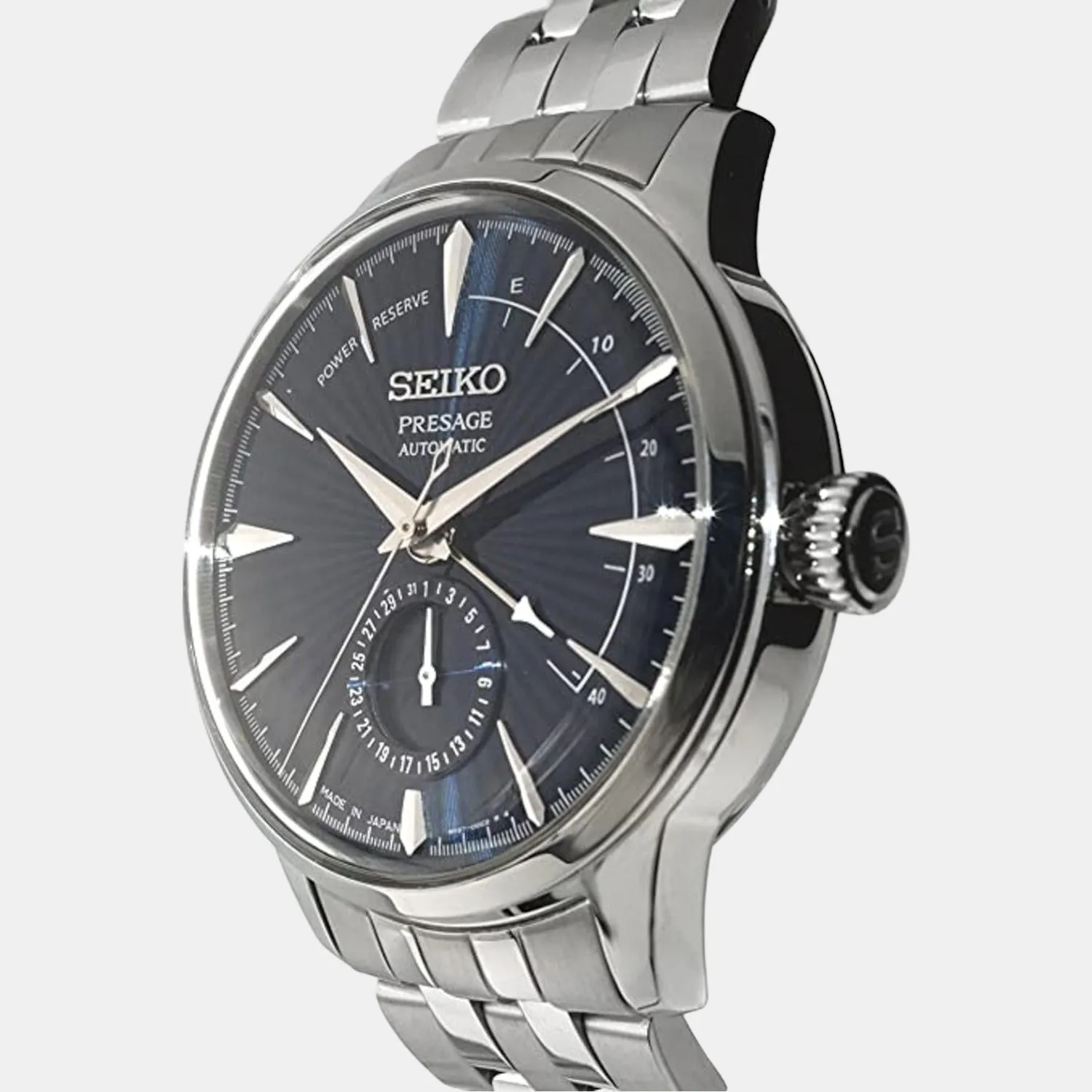 Presage Men Automatic Blue Dial Analog Stainless Steel Watch SSA347J1