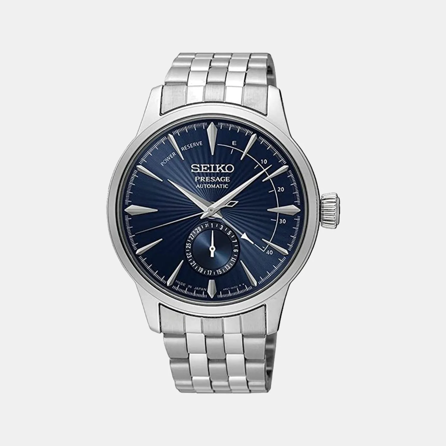 Presage Men Automatic Blue Dial Analog Stainless Steel Watch SSA347J1