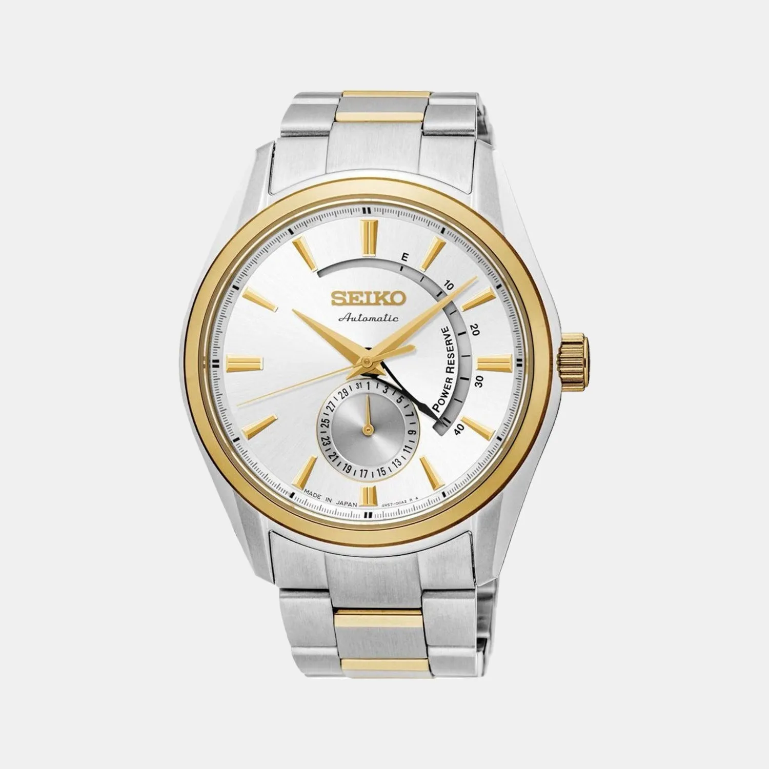 Presage Men Automatic White Dial Analog Stainless Steel Watch SSA306J1