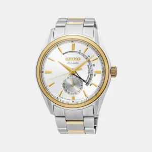 Presage Men Automatic White Dial Analog Stainless Steel Watch SSA306J1