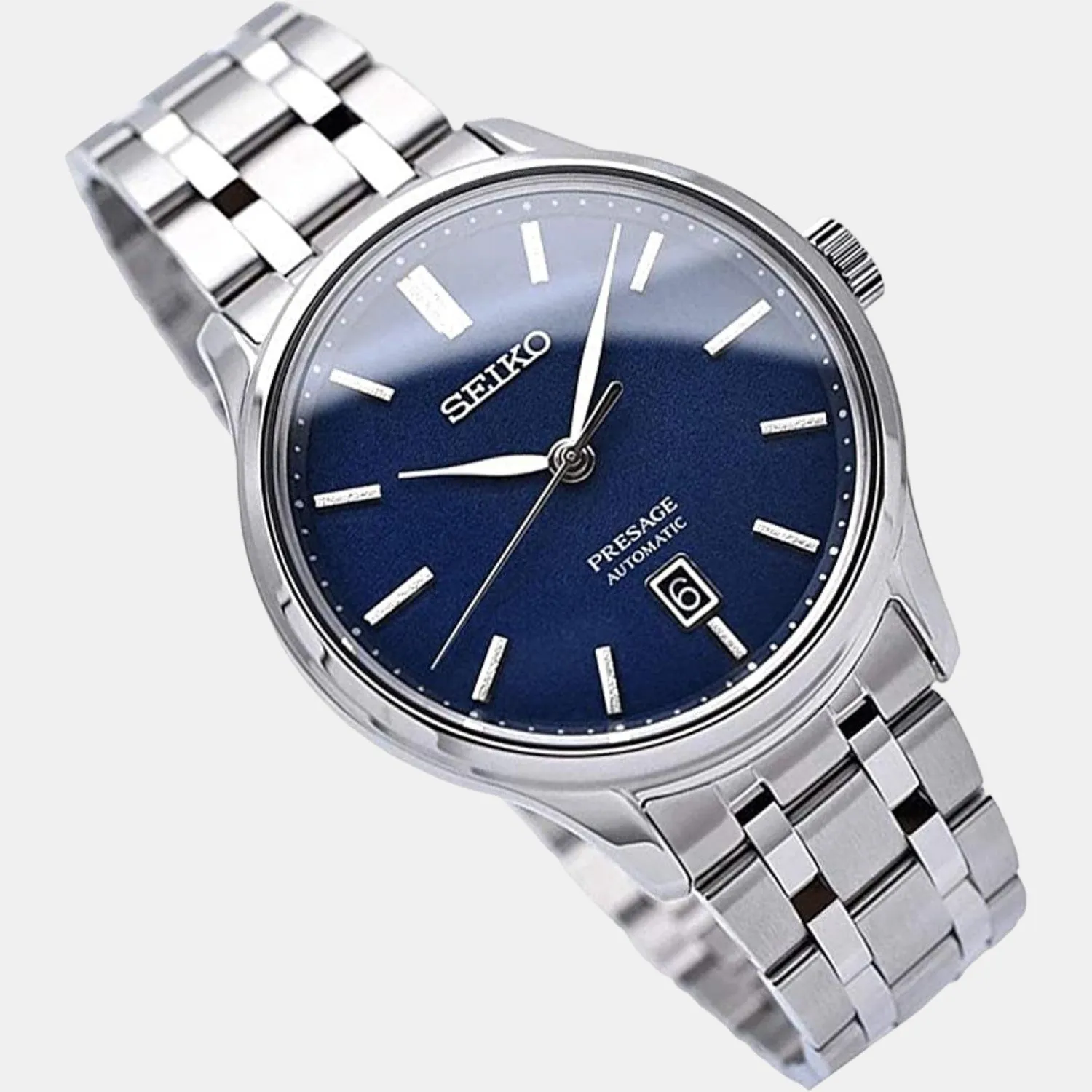 Presage Men's Blue Analog Stainless Steel Automatic Watch SRPD41J1