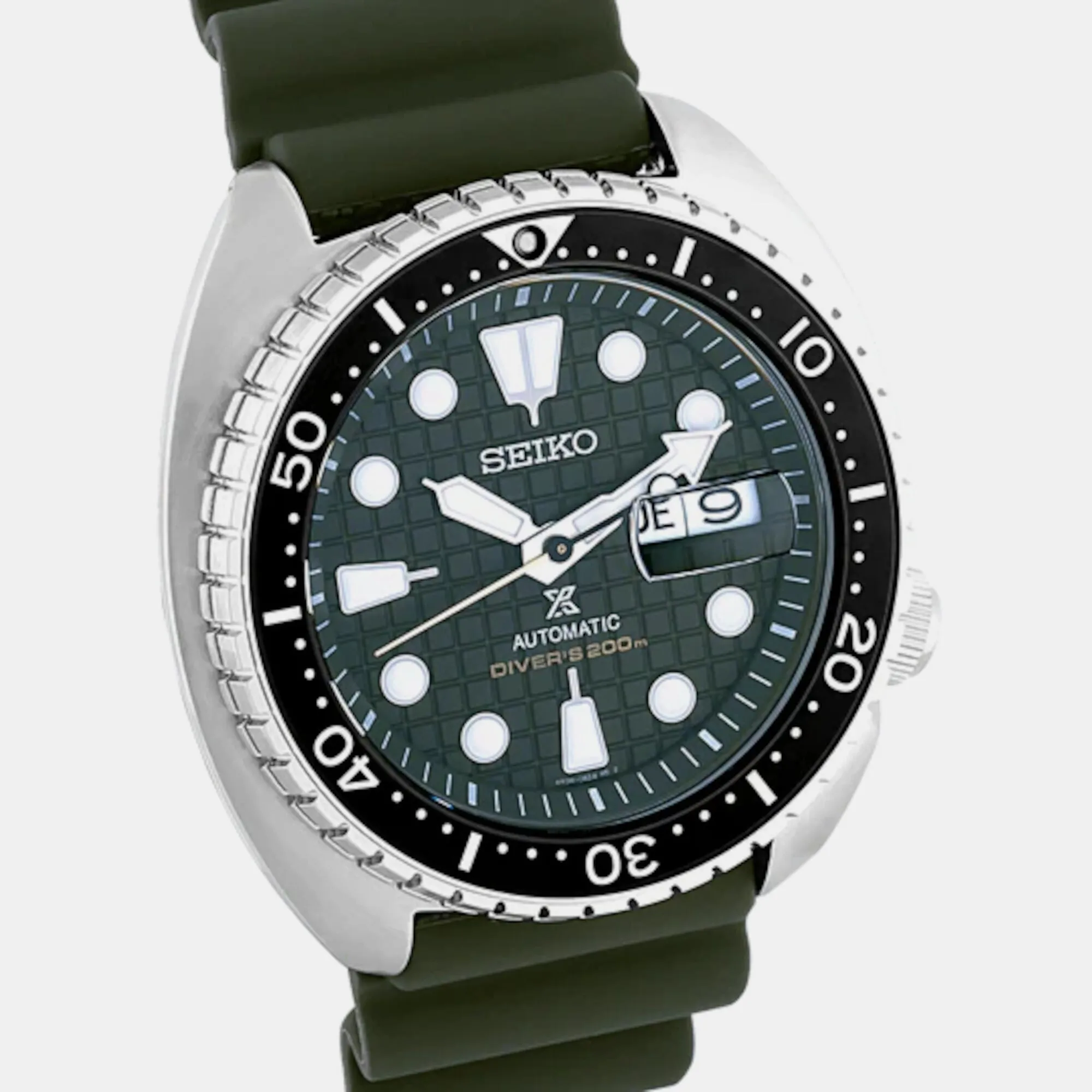 Prospex Men Automatic Green Dial Analog Silicone Watch SRPE05K1