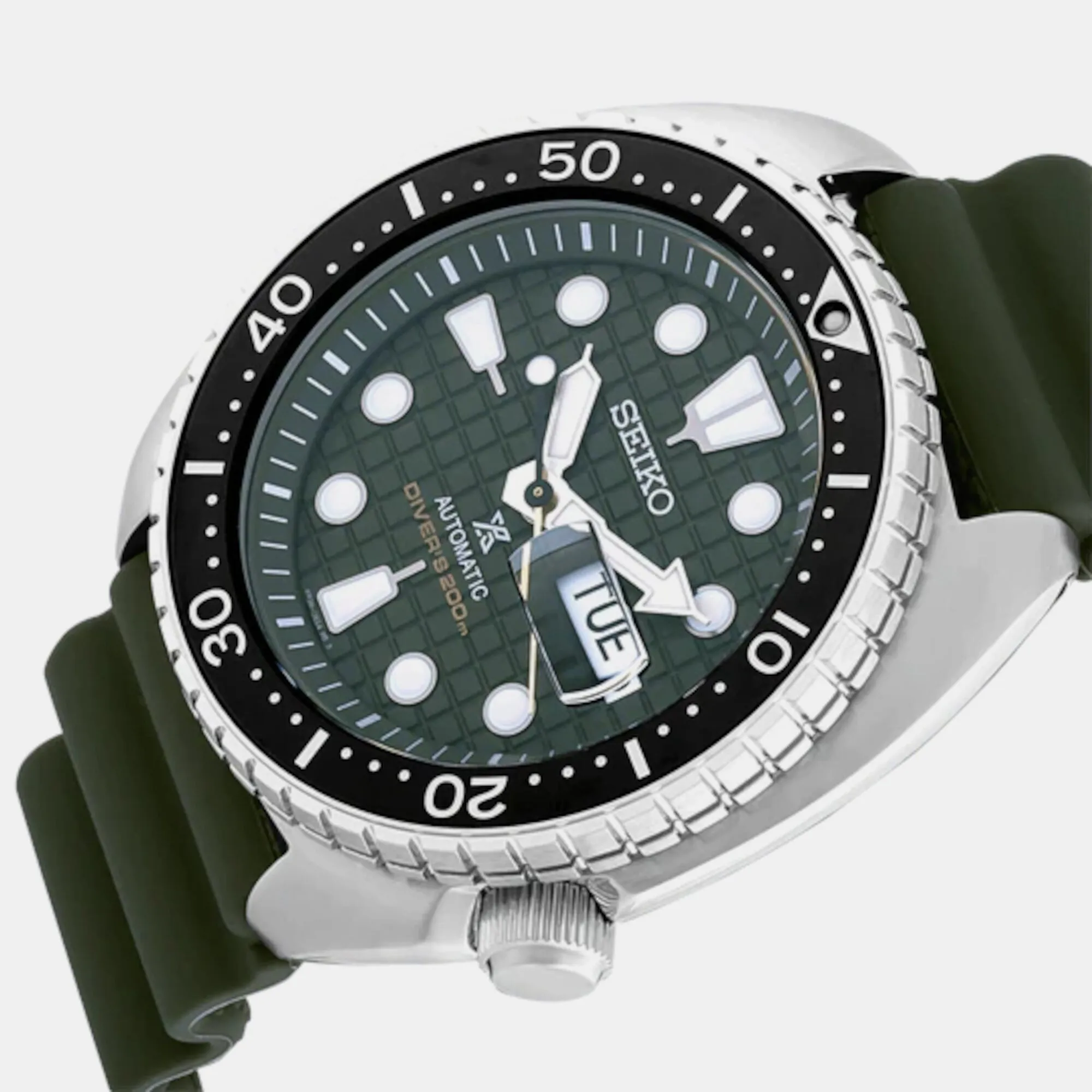 Prospex Men Automatic Green Dial Analog Silicone Watch SRPE05K1