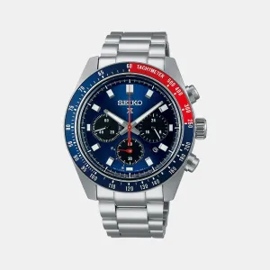 Prospex Men Solar Blue Dial Chronograph Stainless Steel Watch SSC913P1