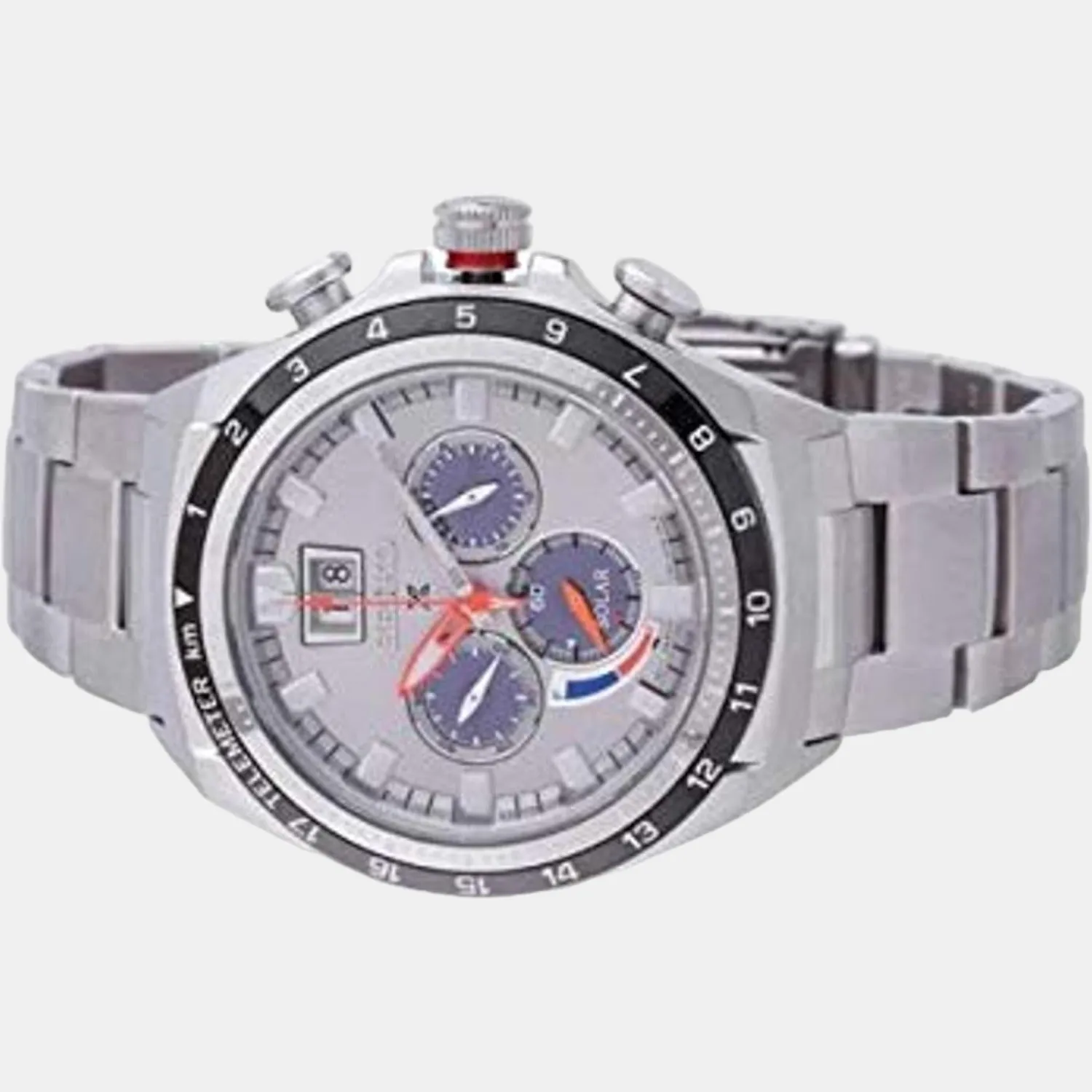 Prospex Men Solar Silver Dial Chronograph Stainless Steel Watch SSC599P1