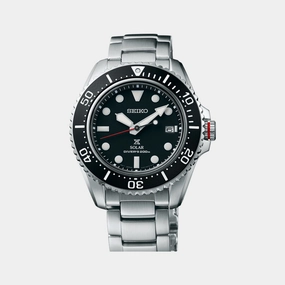 Prospex Men Solar Black Dial Analog Stainless Steel Watch SNE589P1