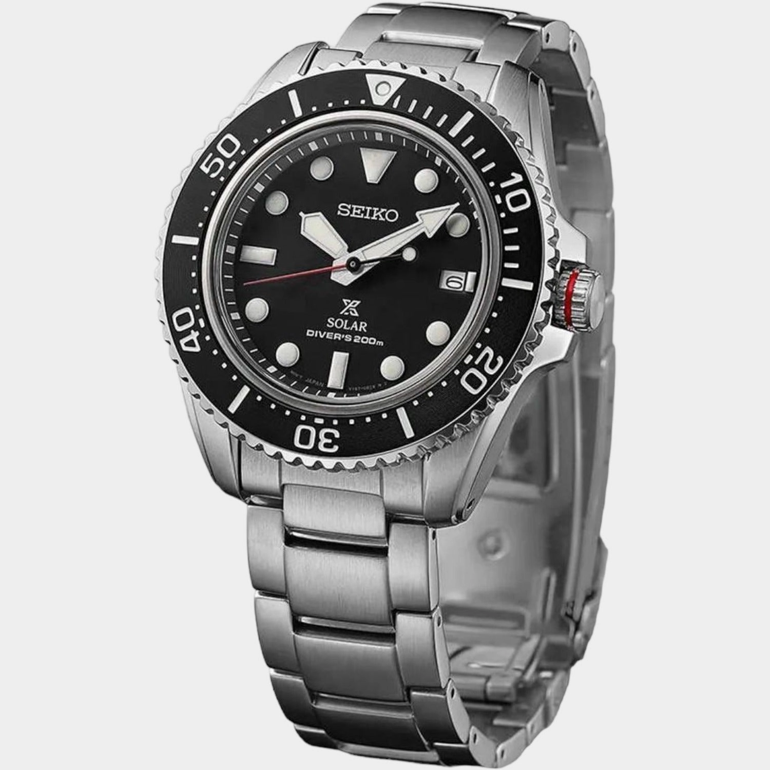 Prospex Men Solar Black Dial Analog Stainless Steel Watch SNE589P1