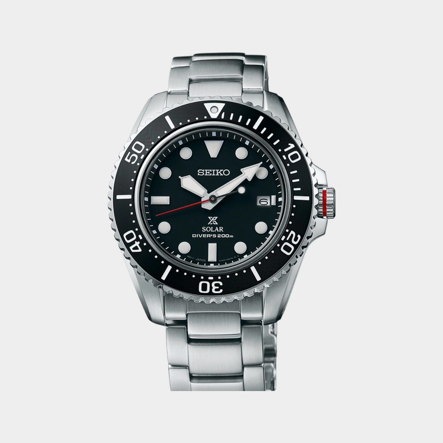 Prospex Men Solar Black Dial Analog Stainless Steel Watch SNE589P1