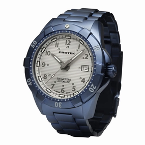 ProTek Men's Automatic Blue Stainless Steel Case & Bracelet Watch | 2213BR