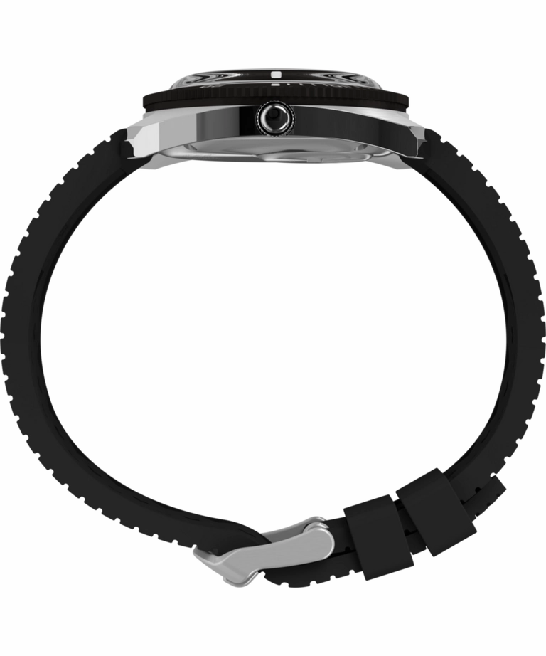 Q Timex Reissue 1971 Velocity Rubber Strap Watch TW2W22400