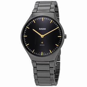 Rado Men's Automatic Watch - True Black Dial Gunmetal Ceramic Bracelet | R27972162