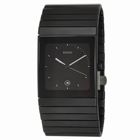 Rado Men's Quartz Watch - Ceramica Black Dial Bracelet | R21717152