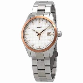 Rado Men's Watch - Hyperchrome Silver Tone Dial Rose Gold Tone Bezel | R32184123