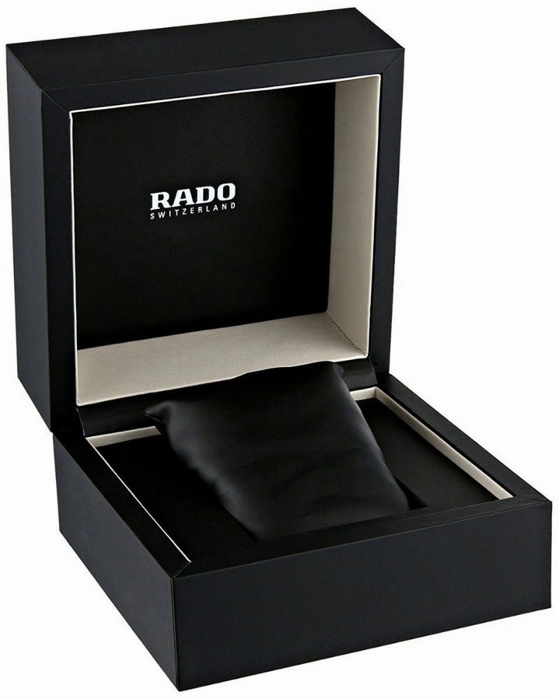 Rado R5.5 Quartz Chronograph Black Ceramic Mens Watch Black Dial Date R28886182