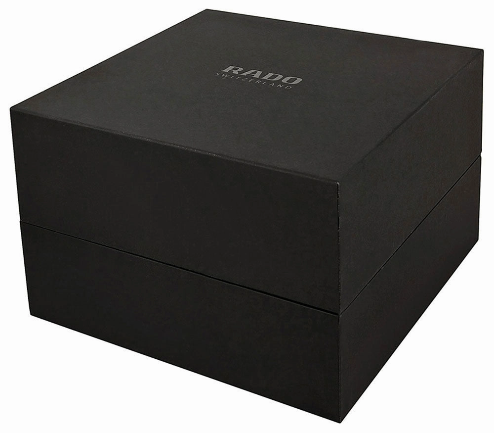 Rado R5.5 Quartz Chronograph Black Ceramic Mens Watch Black Dial Date R28886182