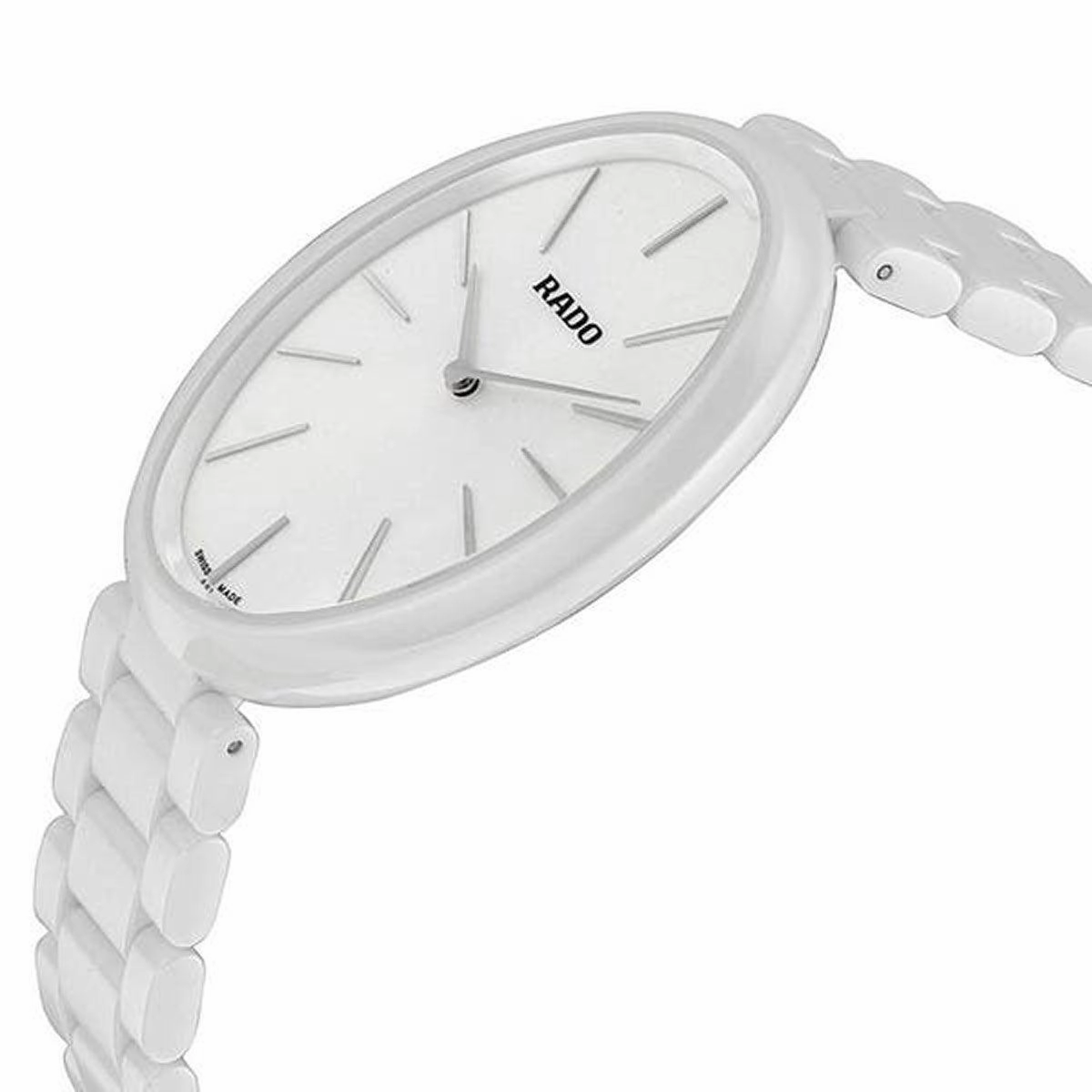 Rado Women's Swiss Quartz Watch - Esenza White Dial Ceramic Bracelet | R53092012
