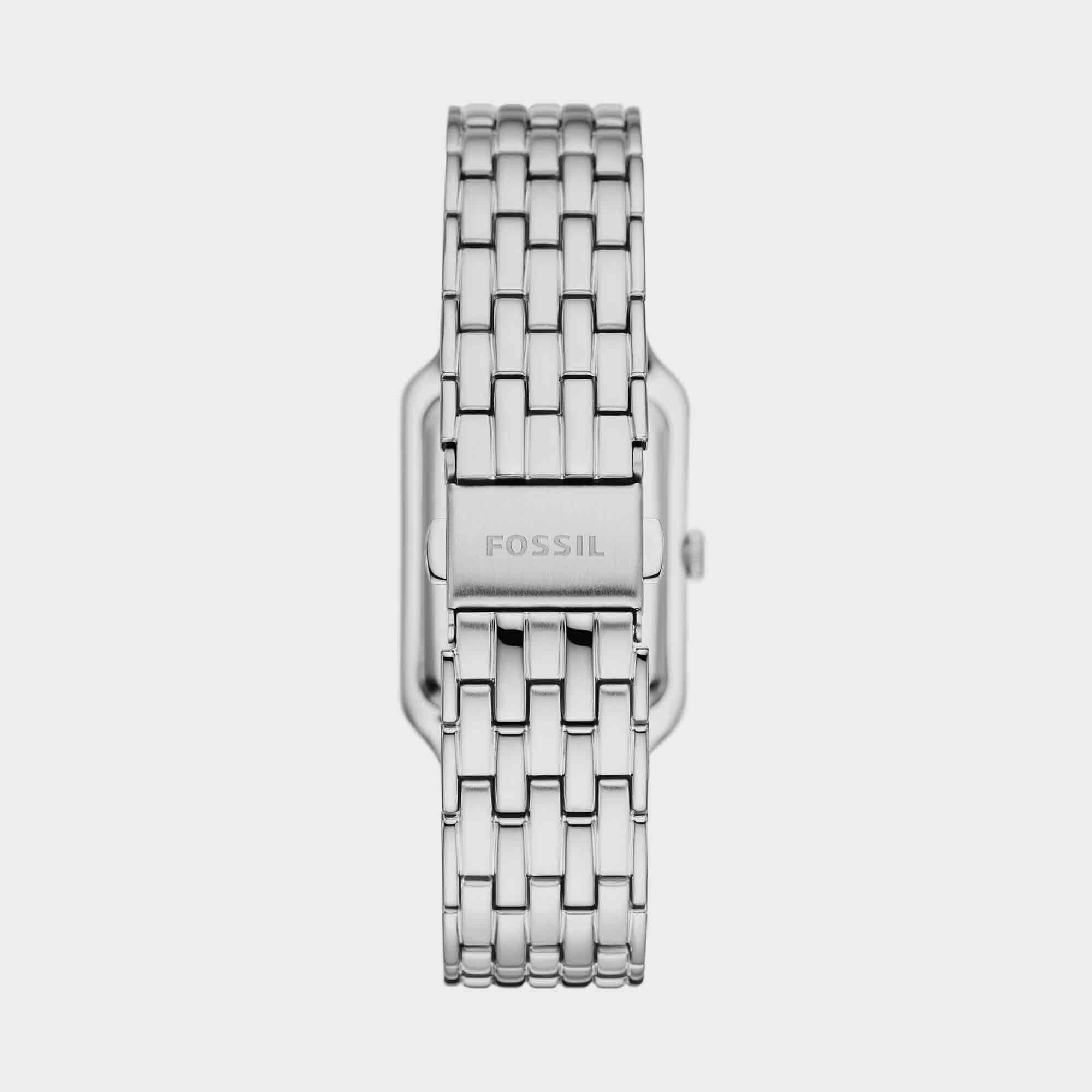 Raquel Women Quartz Silver Dial Analog Stainless Steel Watch ES5306