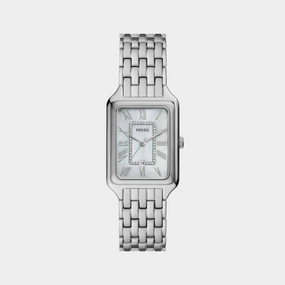 Raquel Women Quartz Silver Dial Analog Stainless Steel Watch ES5306