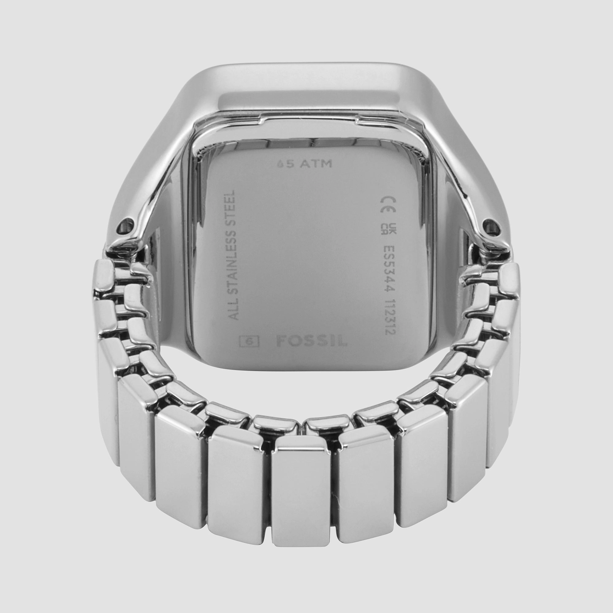 Raquel Women Quartz Silver Dial Ring Stainless Steel Watch ES5344