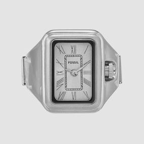 Raquel Women Quartz Silver Dial Ring Stainless Steel Watch ES5344