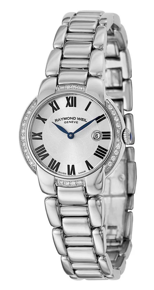 Raymond Weil Jasmine Stainless Steel & Diamond Womens Luxury Watch Calendar 5229-STS-01659
