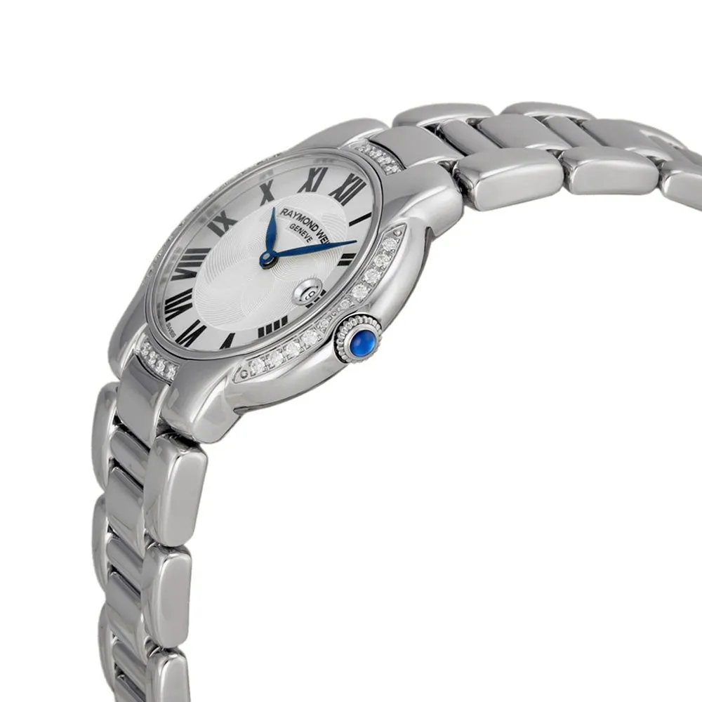 Raymond Weil Jasmine Stainless Steel & Diamond Womens Luxury Watch Calendar 5229-STS-01659