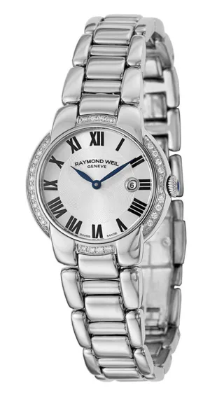 Raymond Weil Jasmine Stainless Steel & Diamond Womens Luxury Watch Calendar 5229-STS-01659