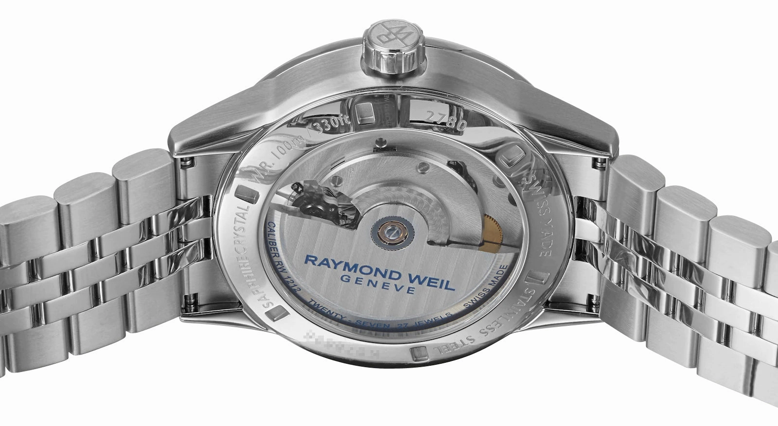 Raymond Weil Freelancer Automatic Stainless Steel Green Dial Mens Watch 2780-ST-52001