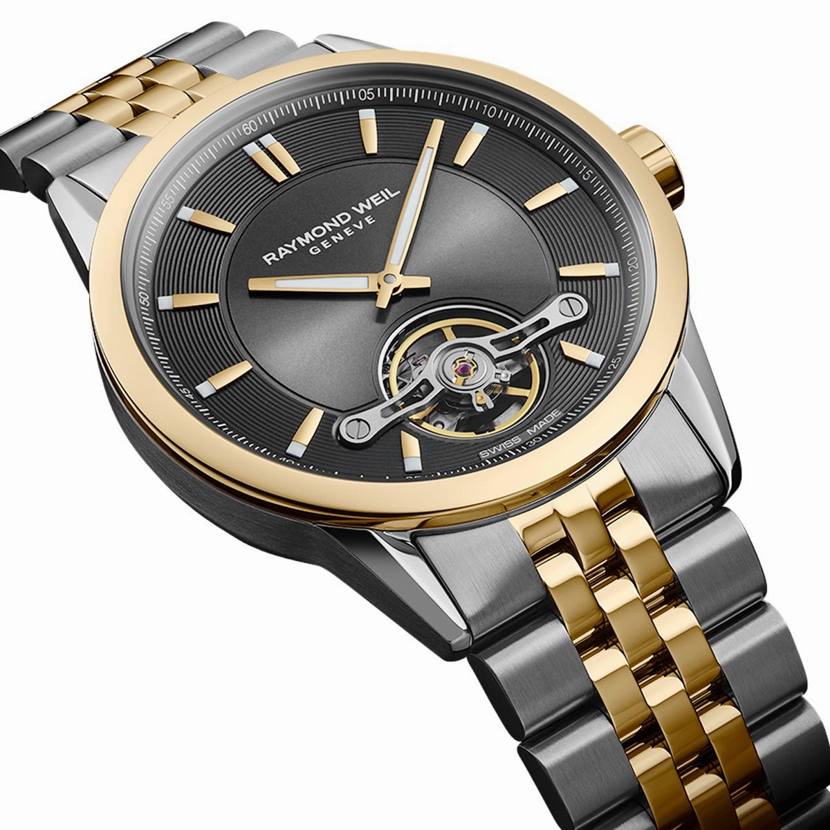 Raymond Weil Freelancer Automatic Two-Tone Stainless Steel Gray Dial Mens Watch 2781-STP-60051