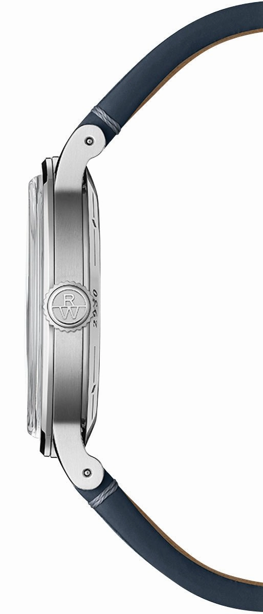 Raymond Weil Millesime Automatic Stainless Steel Blue Dial Blue Leather Strap Mens Watch 2930-STC-50011
