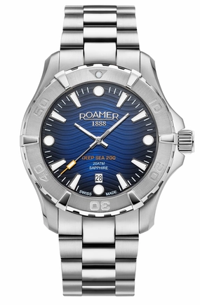 Roamer - 860833 41 45 70 - Deep Sea 200 Stainless Steel Watch For Men's