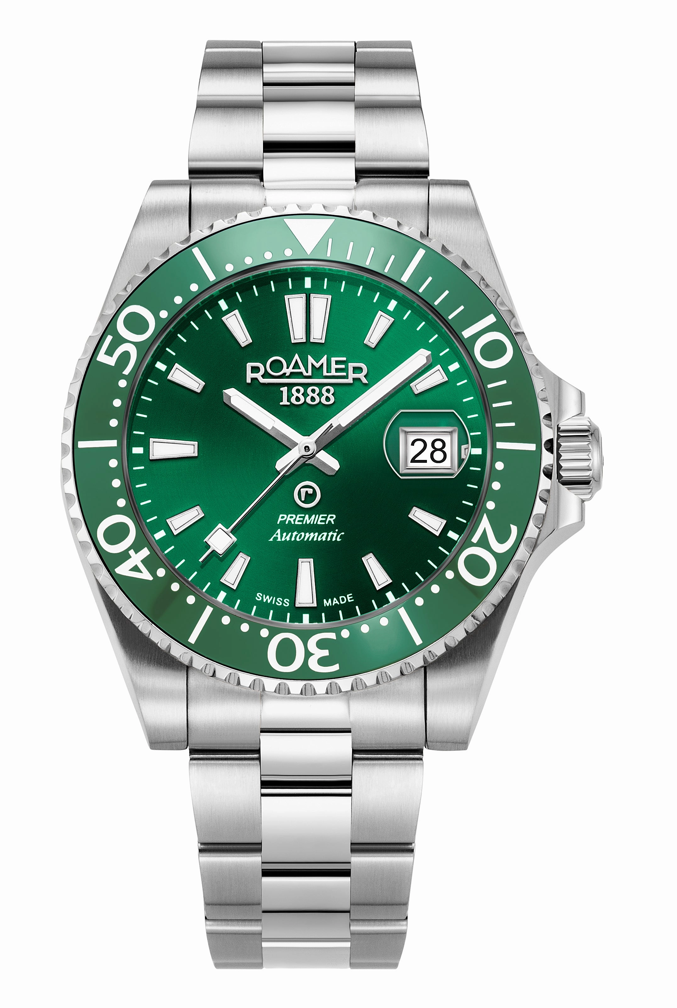 Roamer - 986983 41 75 20 - PREMIER Automatic Stainless Steel Watch for Men's