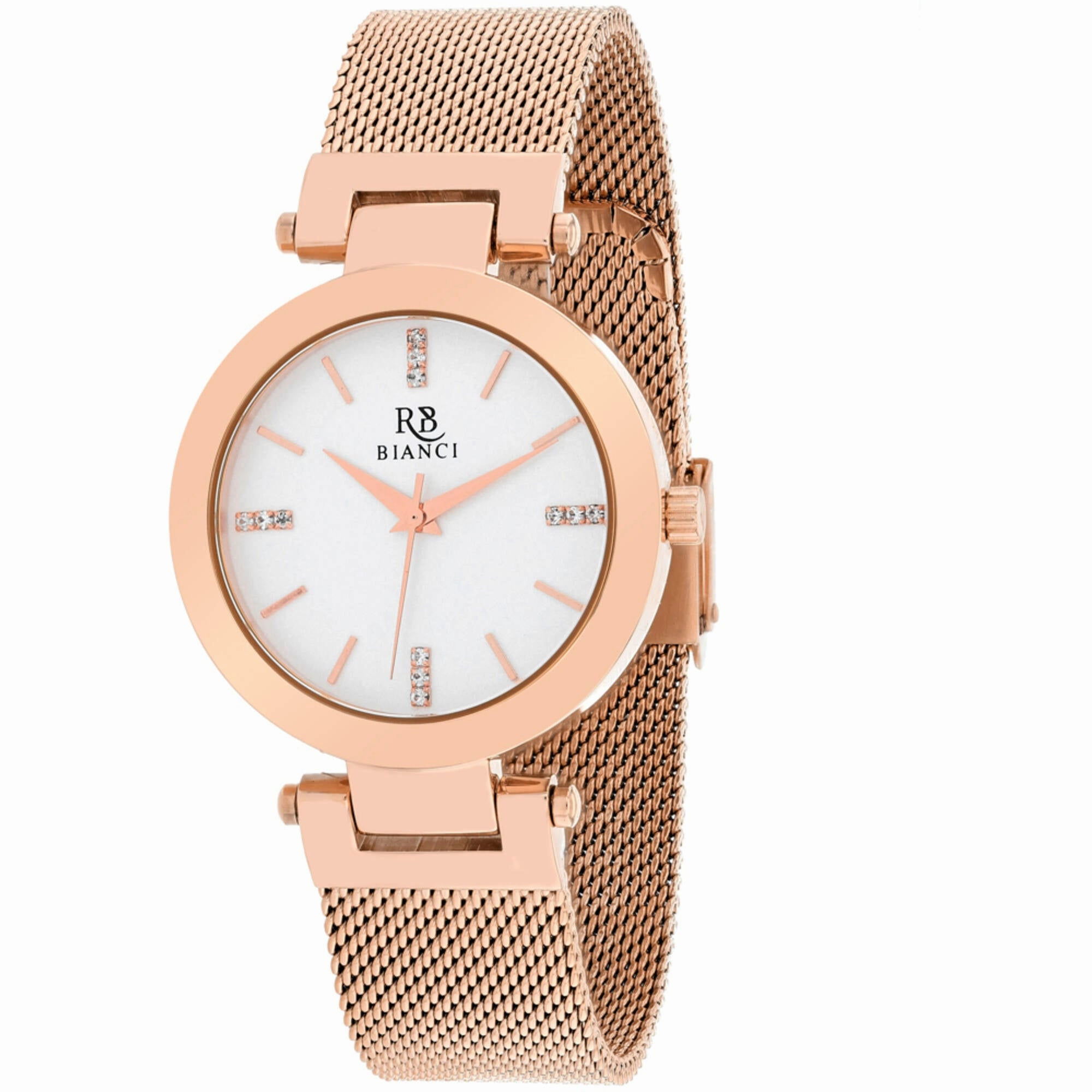 Roberto Bianci Women's Watch - Cristallo Silver Dial Plated Steel Bracelet | RB0402