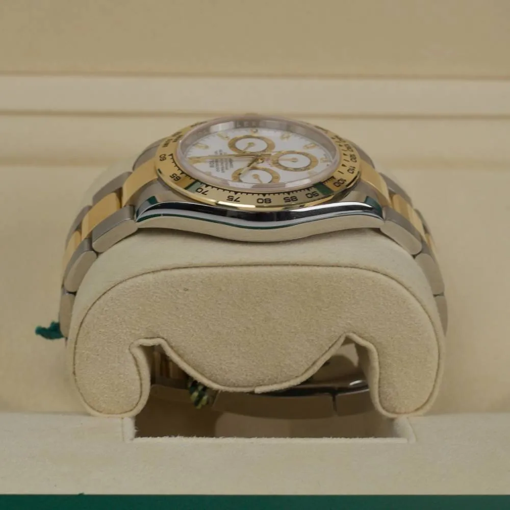 Rolex Cosmograph Daytona 40mm - Ref: 116503-0001 - White Index Dial & Gold Bezel, Two Tone Stainless Steel & 18K Yellow Gold Oyster Bracelet Men's Watch