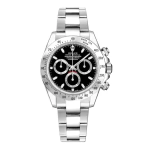 Rolex Cosmograph Daytona 40mm - Ref: 116520BKSO - Black Dial & Stainless Steel Bezel, Stainless Steel Oyster Bracelet Men's Watch