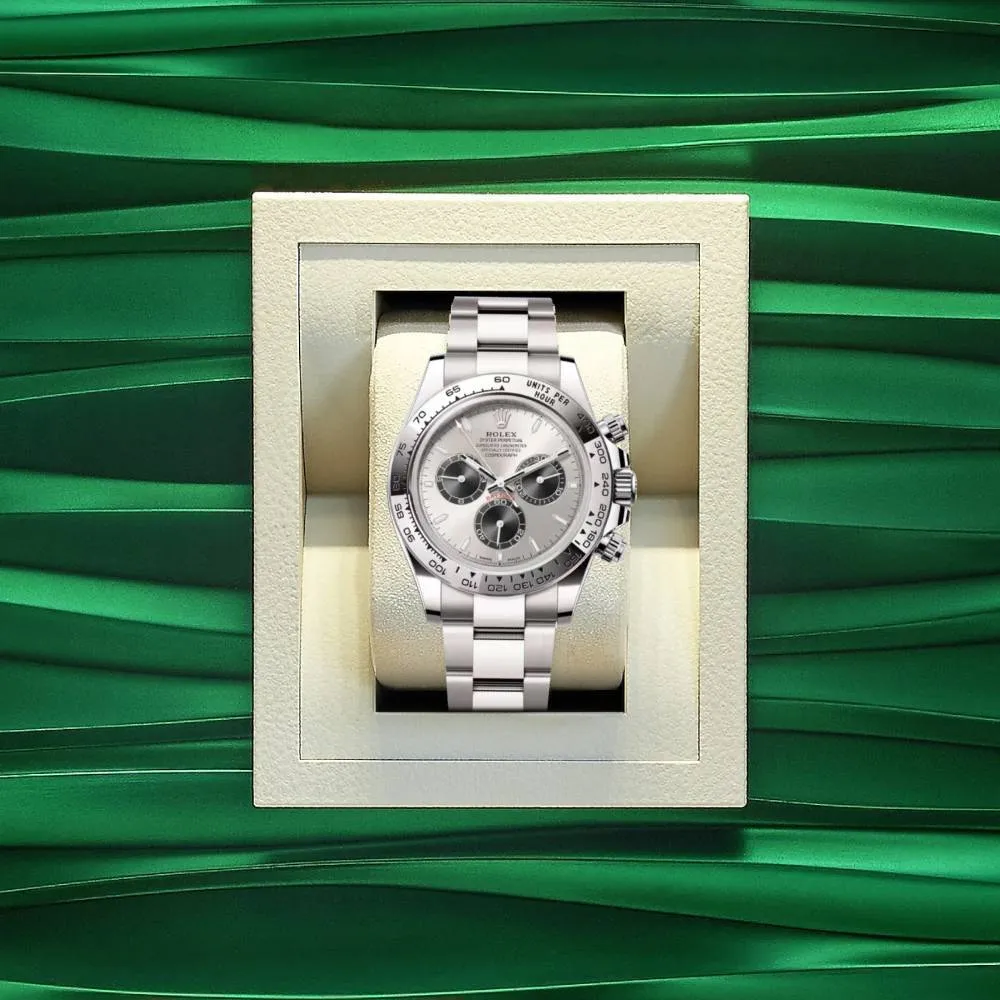 Rolex Cosmograph Daytona 40mm - Ref: 126509 - Steel & Black Index Dial, 18K White Gold Oyster Bracelet Men's Watch
