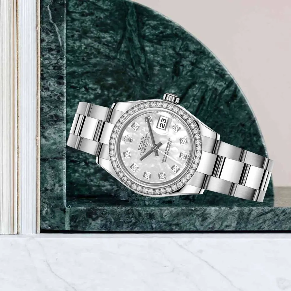 Rolex Datejust 26mm - Ref: 179384 mdo - White Mother of Pearl Dial, Stainless Steel Oyster Bracelet Women's Watch