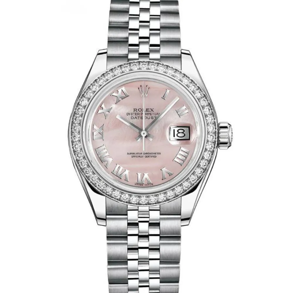 Rolex Datejust 26mm - Ref: 179384 pmrj - Pink Dial, Stainless Steel Jubilee Bracelet Women's Watch