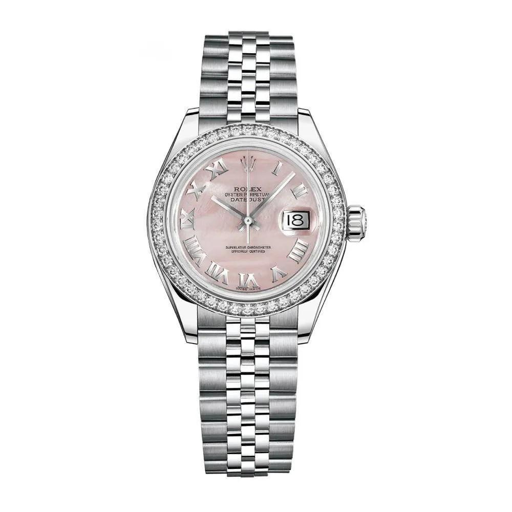 Rolex Datejust 26mm - Ref: 179384 pmrj - Pink Dial, Stainless Steel Jubilee Bracelet Women's Watch