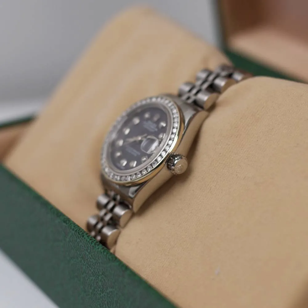 Rolex Datejust 26mm - Ref: 79160 - Black Mother-of-Pearl Diamond Dial, Stainless Steel Jubilee Bracelet Women's Watch