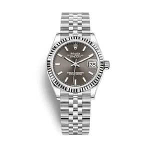 Rolex Datejust 31mm - Ref: 278274-0016 - Dark Grey Stick Dial, Stainless Steel Jubilee Bracelet Women's Watch