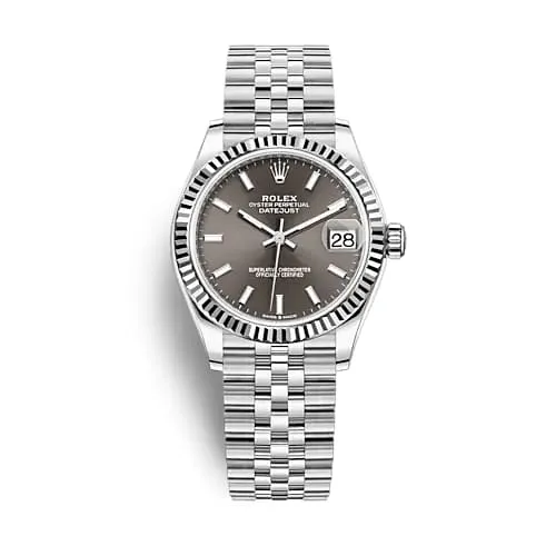 Rolex Datejust 31mm - Ref: 278274-0016 - Dark Grey Stick Dial, Stainless Steel Jubilee Bracelet Women's Watch