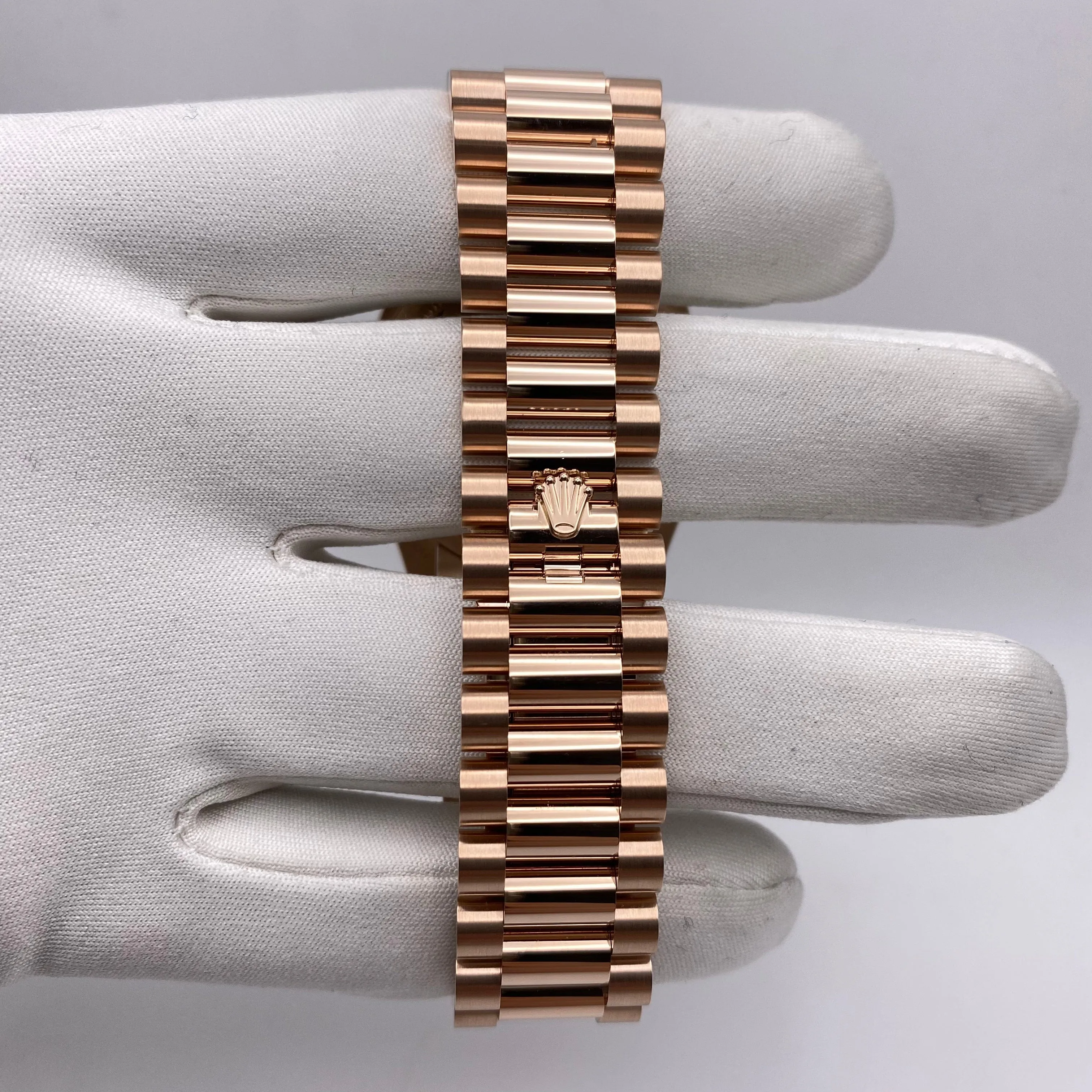 Rolex Day-Date 36 128345RBR Rose Gold Eisenkiesel Diamond Dial